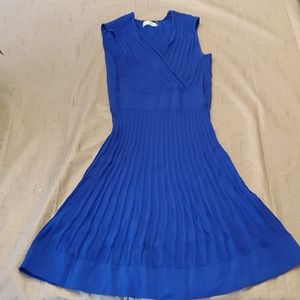 Calvin Klein Surplice Royal Blue Dress Size S